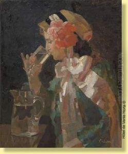 Jeune Femme Au Verre D'eau Jeune Femme Au Verre D'eau