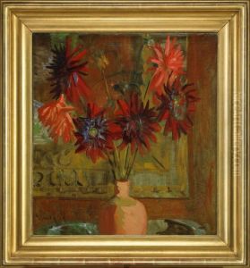 Stilleben Med Blommor by Isaac Grunewald