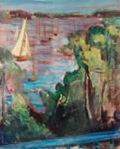 View From The Studio, Saltsjobaden, Sweden by Isaac Grunewald