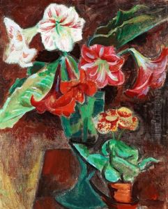Still Life With Amaryllis by Isaac Grunewald