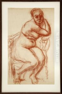 Sittande Modell by Isaac Grunewald
