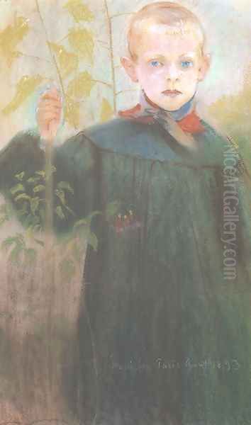 Boy with a Flower - view 1