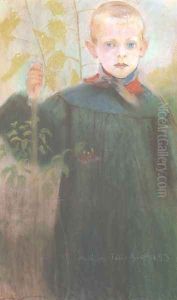 Boy with a Flower by Stanislaw Wyspianski