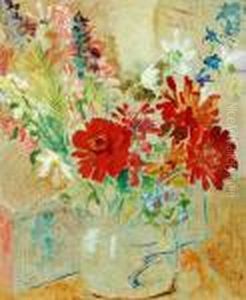 Still Life With Summer Flowers by Isaac Grunewald