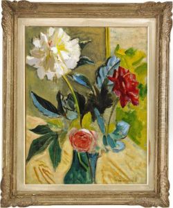 Pion Och Rosor by Isaac Grunewald