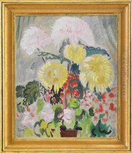 Stilleben Med Krysantemum Stilleben Med Krysantemum