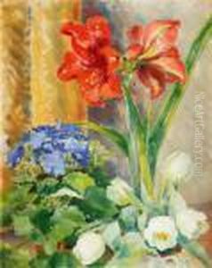 Stilllife With Flowers by Isaac Grunewald