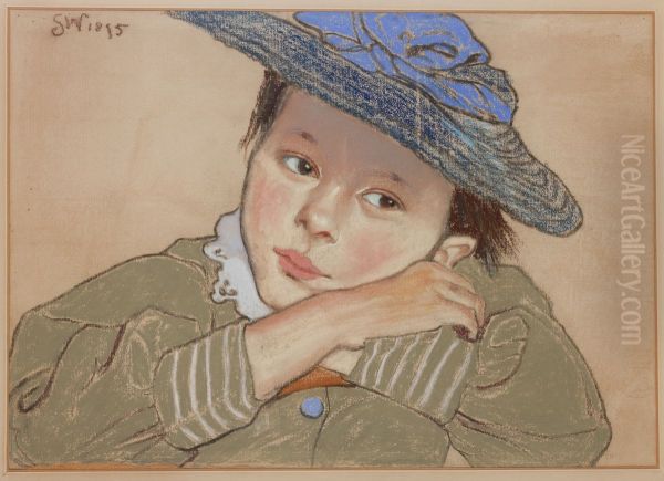 Girl in a Blue Hat - view 1