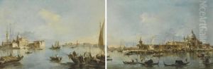 Venice, A View Of The Entrance To The Grand Canal by Francesco Guardi