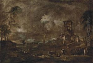 A Venetian Capriccio by Francesco Guardi