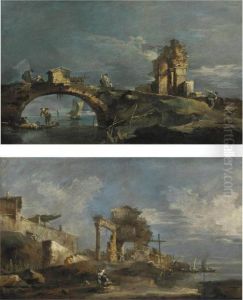 A Capriccio With A Bridge, Ruins And The Lagoon