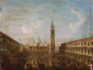 Vue De La Place Saint-marc by Francesco Guardi