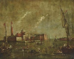 A View Of The Island Of San Giorgio Maggiore, Venice by Francesco Guardi