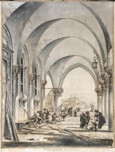 Sottoportico Di Palazzo Ducale by Francesco Guardi