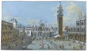 View Of The Piazza San Marco, Venice by Giacomo Guardi