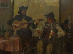 Scenetta Di Suonatori by Giovanni Guarlotti
