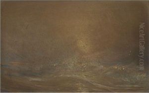Sunset Over Rough Seas