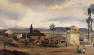 View Of Athens With The Tower Of The Winds And The Agora by Theodore Gudin