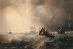 Mare In Tempesta by Theodore Gudin
