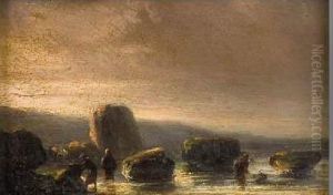 Bord De Mer A Boulogne-sur-mer by Theodore Gudin