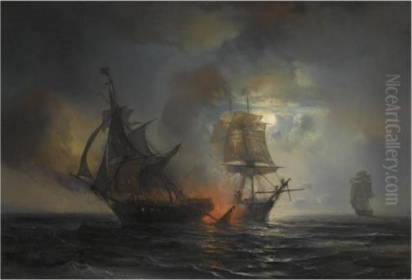 Sea Battle By Night - view 1
