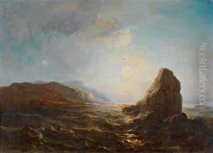 Dreimaster An Felsiger Kuste by Theodore Gudin