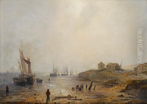 Coastal Scene At Low Tide - view 1