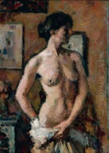 Le Modele Debout by Charles Francois Prosper Guerin