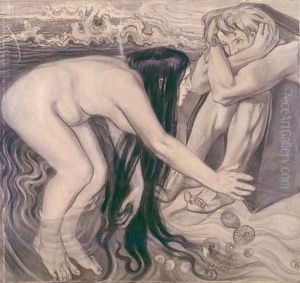 Thetis Emerging from Waves to Her Son by Stanislaw Wyspianski
