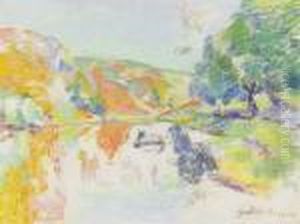 Landskap by Armand Guillaumin
