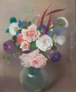 Nature Morte Au Vase De Fleurs by Lucien Victor Guirand De Scevola