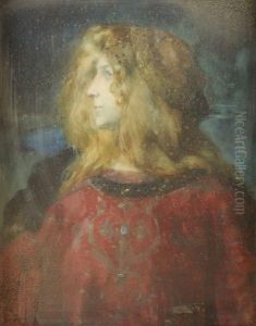 Jeune Princesse Medievale by Lucien Victor Guirand De Scevola