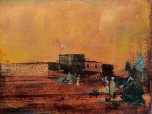 Keleti Jelenet by Lajos Gulacsy