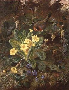 Primrose and Robin by William John Wainwright