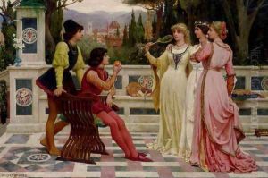 The Judgement Of Paris by Jacques-Clement Wagrez