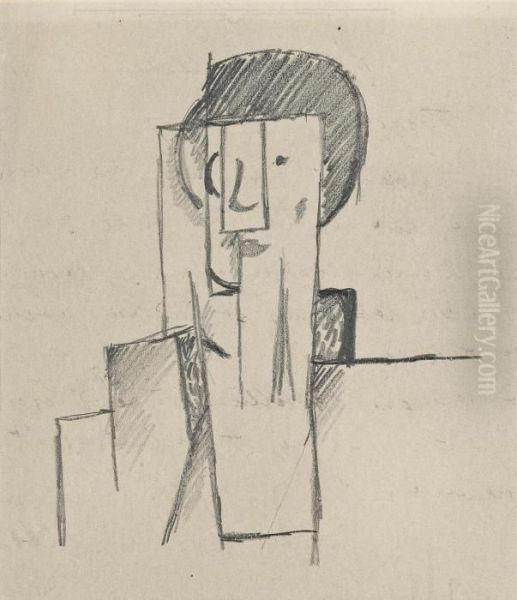 Cubist Bust by Otto Gutfreund