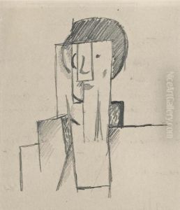 Cubist Bust by Otto Gutfreund