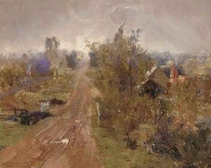 Road and Cottage, Heidelberg by Walter Withers
