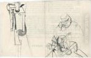 Cubist Soldier And Soldier by Otto Gutfreund