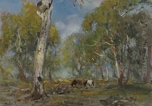 Landscape with Cattle by Walter Withers