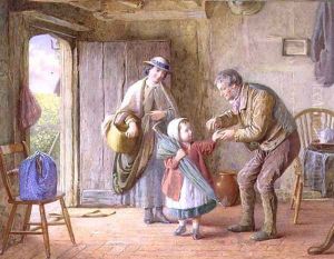 A Penny for Yourself, c.1870 by James Clarke Waite