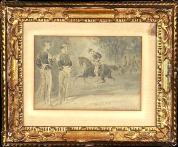 Militaire Et Cavalier - view 1