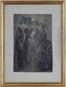 Rencontre A La Promenade by Constantin Guys