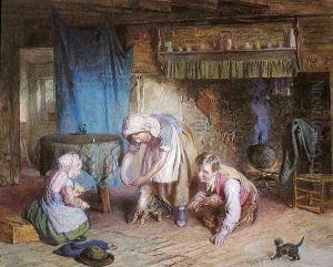 Feeding the Kitten by James Clarke Waite