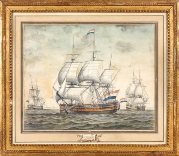 Navires De Guerre Hollandais - view 1