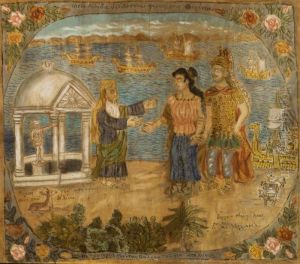 Ulysses And Iphigenia In Avlida by Theofilos (Hadjimichail)