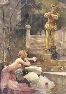 The Mermaid Discovered by John Reinhard Weguelin