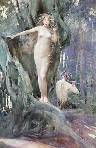 The Magic of Pan's Flute by John Reinhard Weguelin