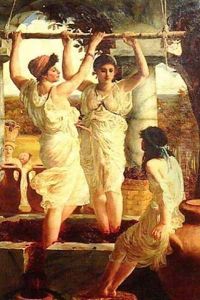 Pressing Grapes by John Reinhard Weguelin