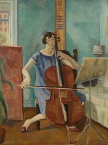 The Cellist by Samuel Halpert